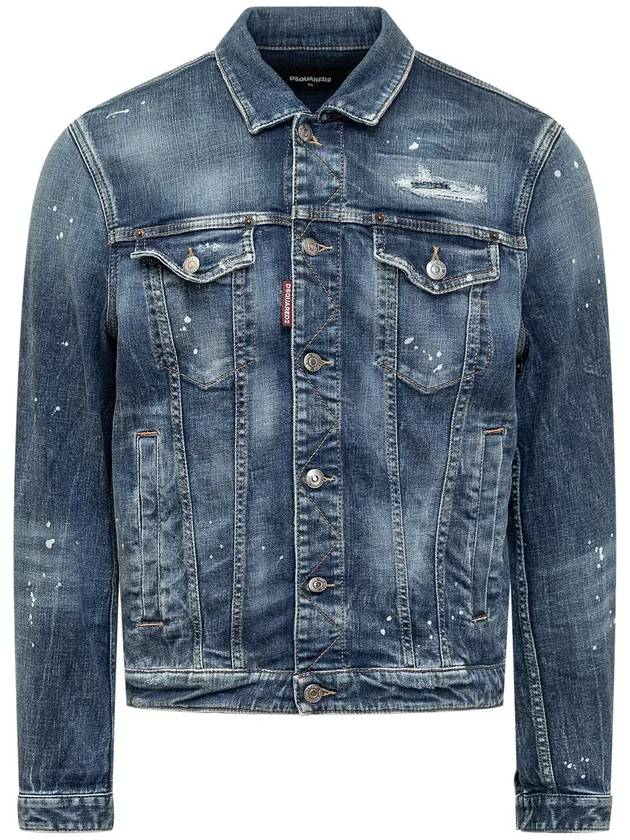 Dsquared2 Distressed Denim Jacket S74AM1521S30872 470 - DSQUARED2 - BALAAN 1