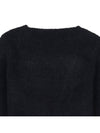 La Maille Pau Asymmetric Cardigan Black - JACQUEMUS - BALAAN 7