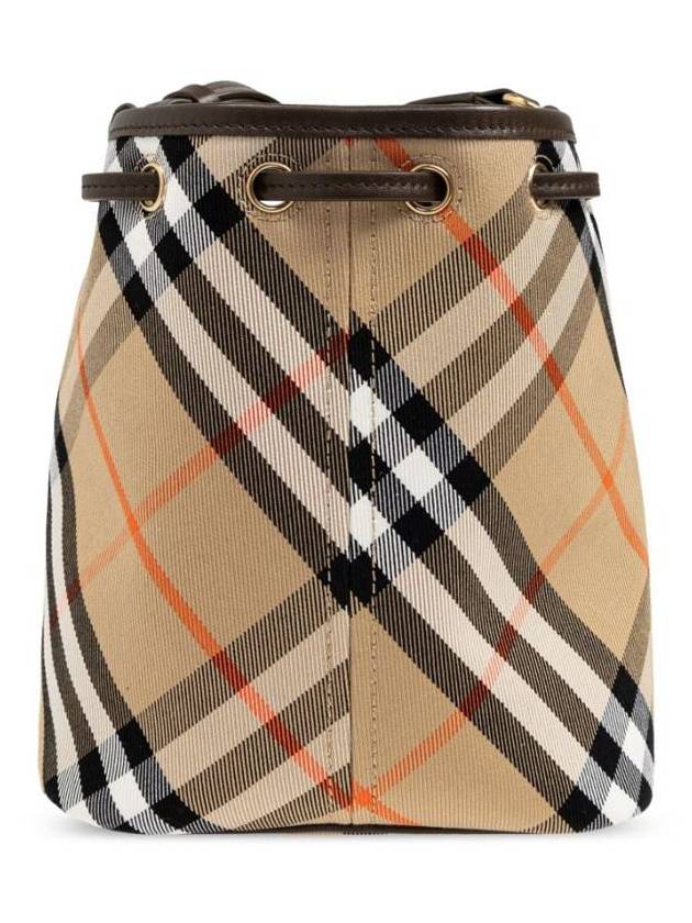 Check Bucket Bag Beige - BURBERRY - BALAAN 5