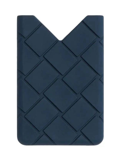 Intrecciato Silicone Card Wallet Deep Blue - BOTTEGA VENETA - BALAAN 2