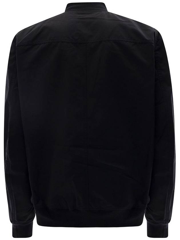 Men's Flap Pocket Cotton Bomber Jacket Black - RICK OWENS - BALAAN 3