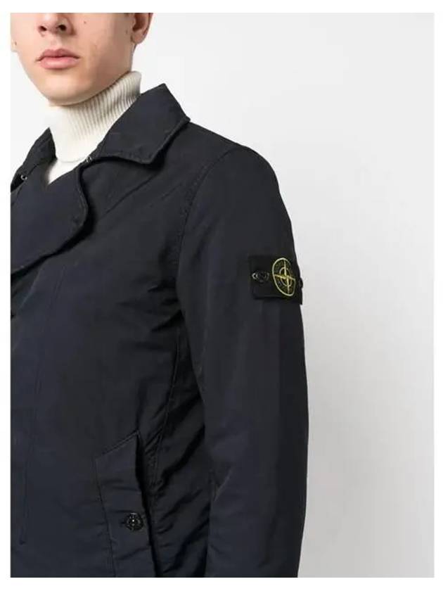 Wappen Patch Single Breasted Jacket Navy - STONE ISLAND - BALAAN 3