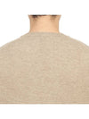 Men's Crew Neck Cashmere Knit Top Beige - DRUMOHR - BALAAN 8