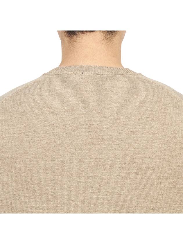 Men's Crew Neck Cashmere Knit Top Beige - DRUMOHR - BALAAN 8