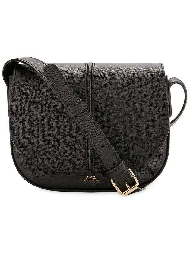 Betty Saffiano Cross Bag Black - A.P.C. - BALAAN 4