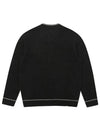 Cashmere Cardigan 2802GBKCCHARCOAL - BLACK&WHITE - BALAAN 2