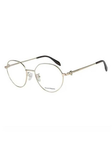 Eyewear Round Metal  Eyeglasses Gold - ALEXANDER MCQUEEN - BALAAN 1