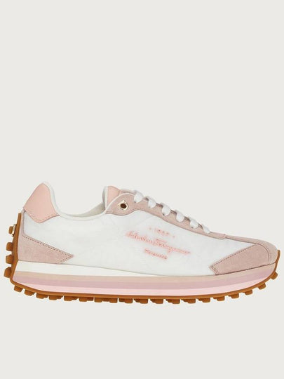 Panelled Low-Top Sneakers Pink - SALVATORE FERRAGAMO - BALAAN 2