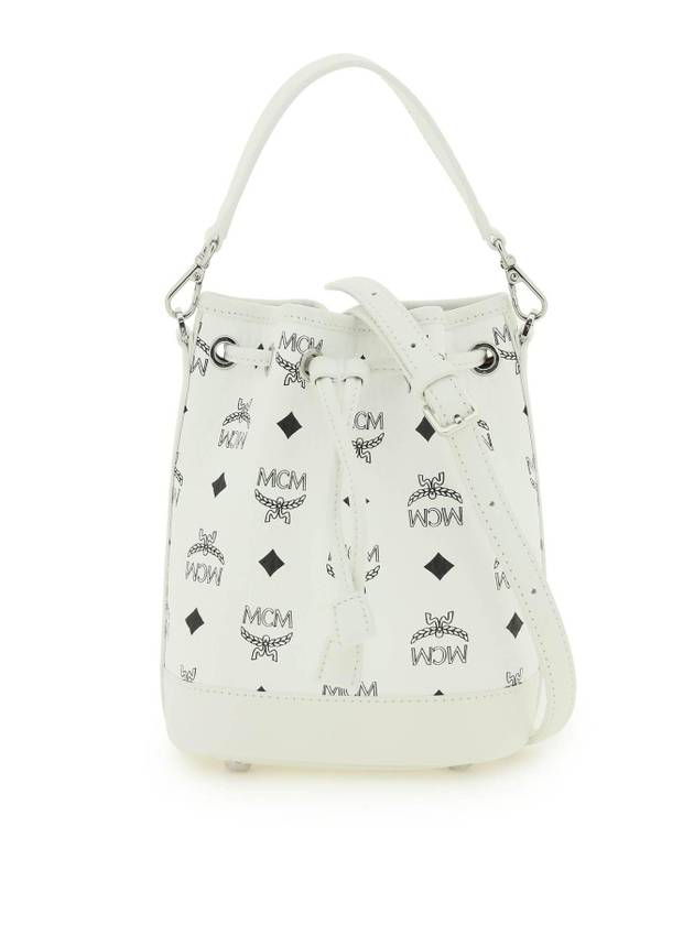 Women's DESSAU Mini Bucket Bag White - MCM - BALAAN 1