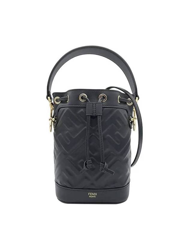 Mon Tresor FF Motif Leather Mini Bag Black - FENDI - BALAAN 1