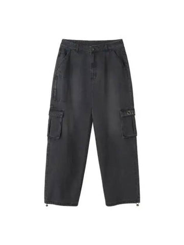 Acid Cargo Jogger Pants Washed Black - SCULPTOR - BALAAN 1