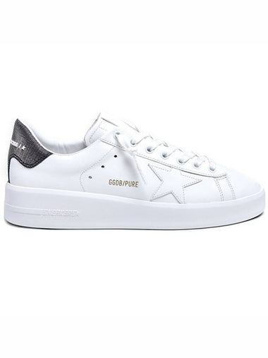 Pure Star Heel Glitter Low Top Sneakers White - GOLDEN GOOSE - BALAAN 1