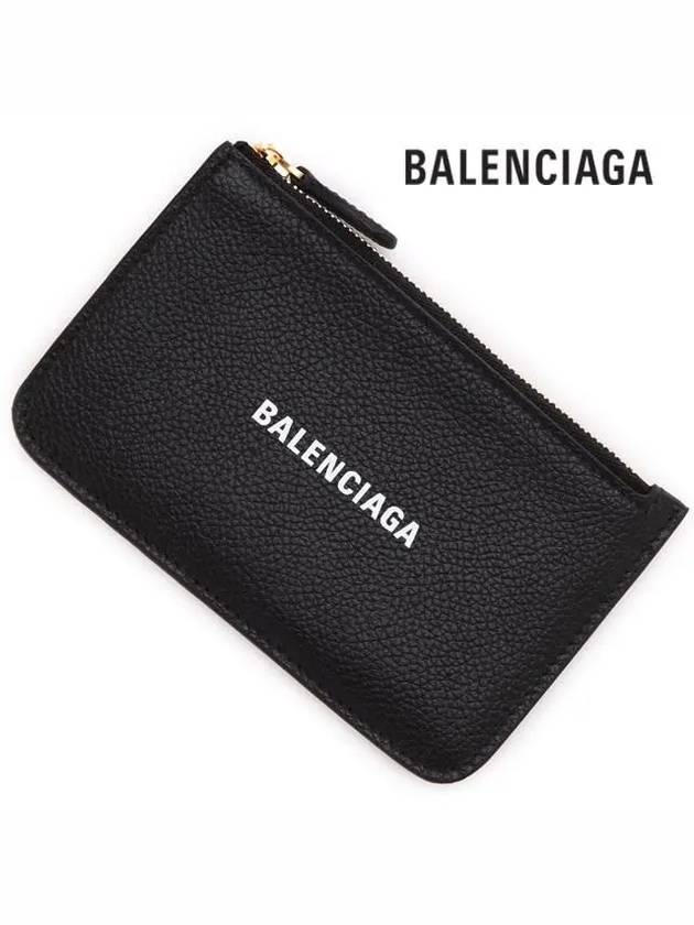 Logo Zipper Card Wallet Black - BALENCIAGA - BALAAN 5