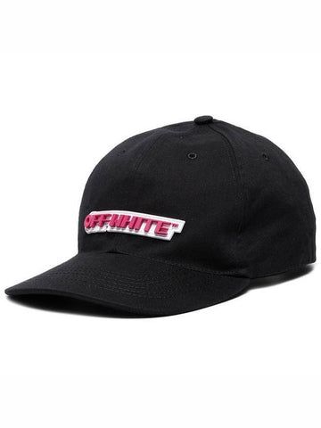 rubber logo ball cap black - OFF WHITE - BALAAN.