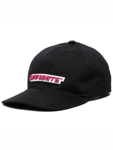 Rubber Logo Ball Cap Black - OFF WHITE - BALAAN 1