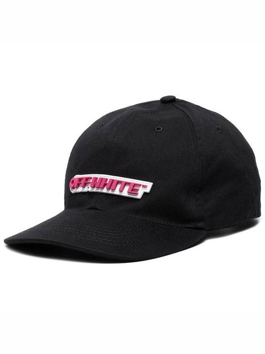 rubber logo ball cap black - OFF WHITE - BALAAN 1