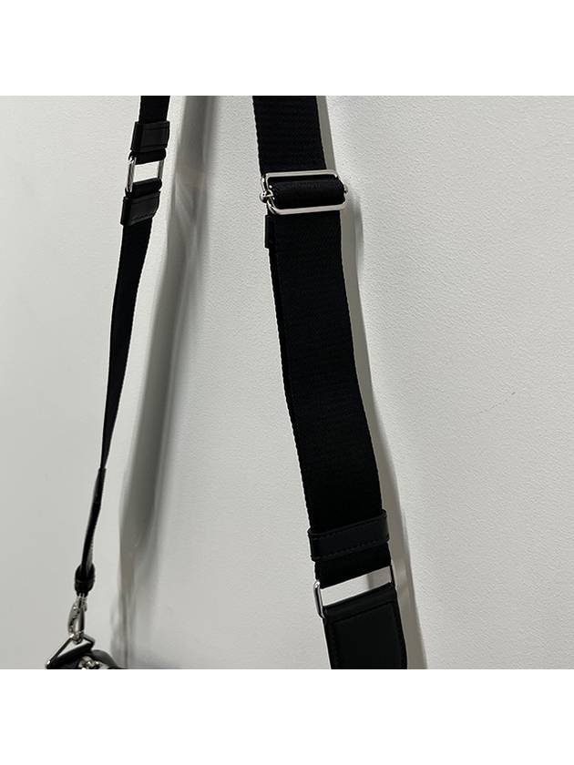 Triangle Logo Cross Bag Black - PRADA - BALAAN 10