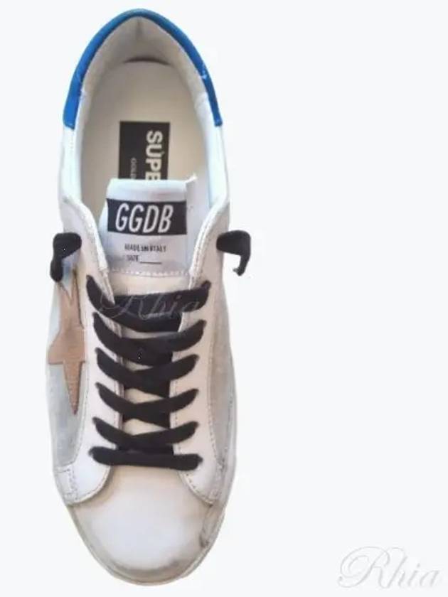 Superstar Leather Low Top Sneakers Blue White - GOLDEN GOOSE - BALAAN 2