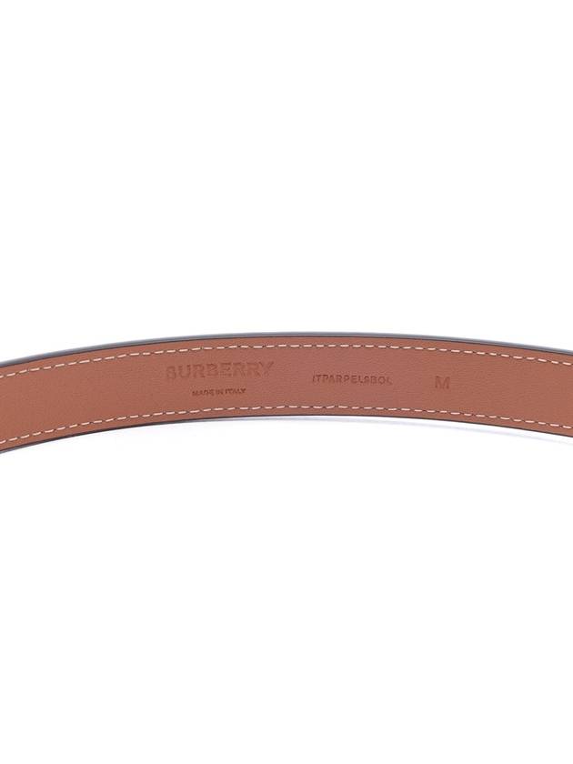 Logo Check Leather Belt Archive Beige Briar Brown - BURBERRY - BALAAN 7