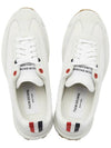 Thom Women Browne Nylon Tech Runner Low Top Sneakers Grey White - THOM BROWNE - BALAAN 4