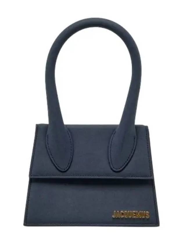 Jacquemus Le Chiquito Moyen Tote Bag Dark Navy Handbag - JACQUEMUS - BALAAN 1