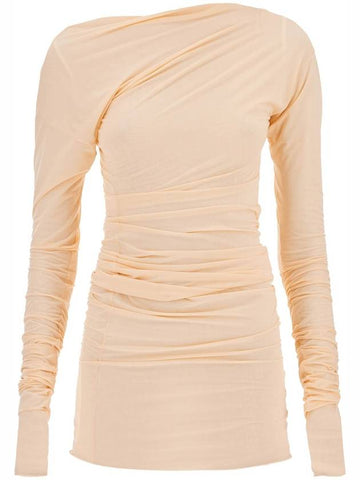 long-sleeved draped top with - DRIES VAN NOTEN - BALAAN 1