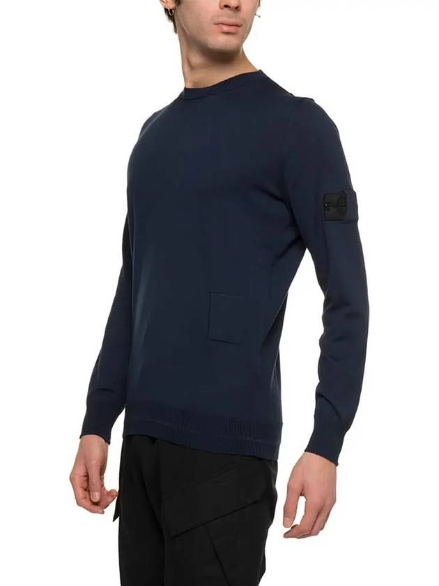 Shadow Project Soft Cotton Knit Top Dark Blue - STONE ISLAND - BALAAN 5