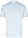 Men's Logo Classic Fit Cotton Short Sleeve Polo Shirt Sky Blue - LACOSTE - BALAAN 1