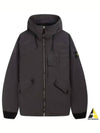 David Canvas Hooded Jacket Charcoal - STONE ISLAND - BALAAN 2