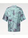 1AGJO5 printed short sleeved silk shirt - LOUIS VUITTON - BALAAN 3