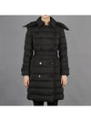 Women's Double Breasted Hooded Padded Black - BURBERRY - BALAAN 2