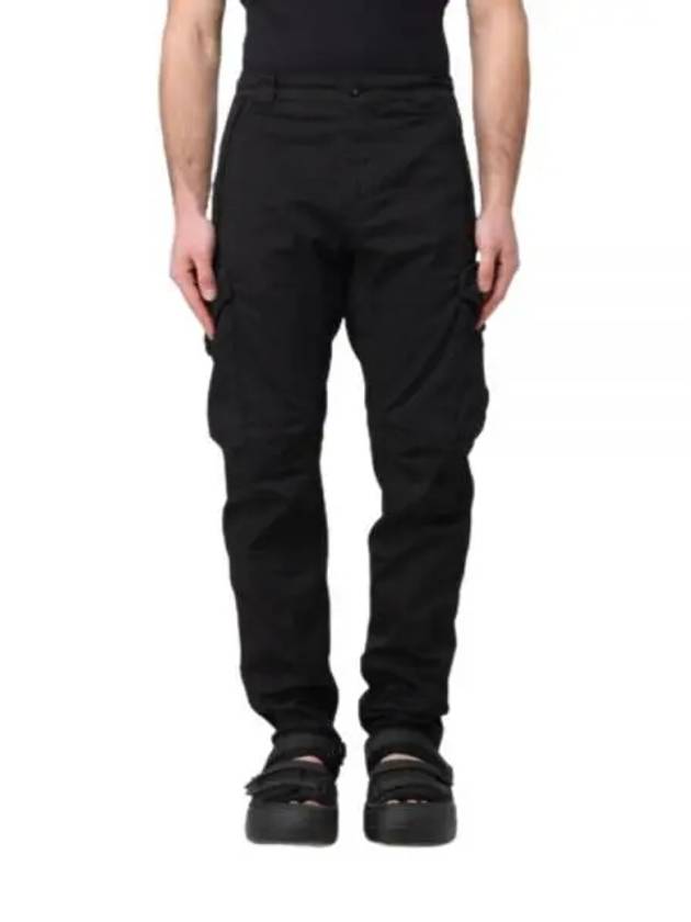 Stretch Sateen Ergonomic Lens Utility Straight Pants Black - CP COMPANY - BALAAN 2