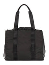 Women's Recycled Tech Medium Tote Bag Black - GANNI - BALAAN 2