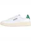 Medalist Green Tab Leather Low Top Sneakers White - AUTRY - BALAAN 4