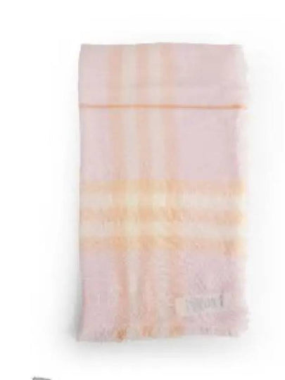 Check Print Wool Scarf Pink - BURBERRY - BALAAN 2