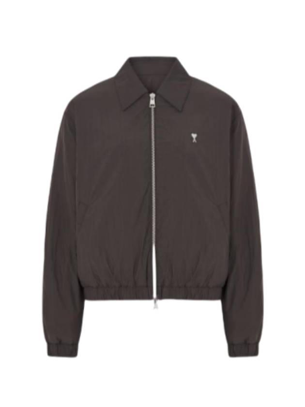 De Coeur Zip-Up Jacket Dark Coffee - AMI - BALAAN 2