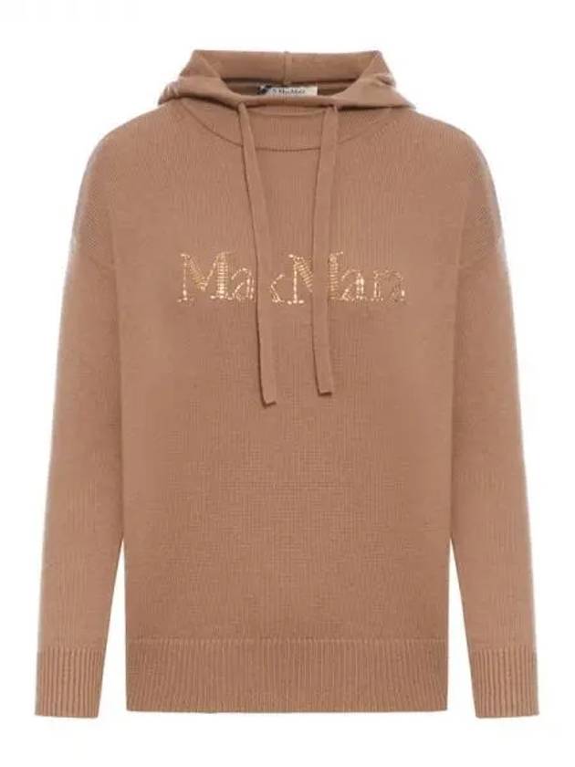 S Max Mara GORIZIA Wool Cashmere Hooded Knit 270743 - S MAX MARA - BALAAN 1