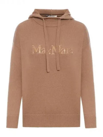 S Max Mara GORIZIA Wool Cashmere Hooded Knit 270743 - S MAX MARA - BALAAN 1