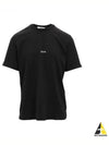 Micro Brushed Logo Print Short Sleeve T-Shirt Black - MSGM - BALAAN 2