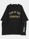 Jersey Crew Neck Short Sleeve T-Shirt Black - FEAR OF GOD - BALAAN 3