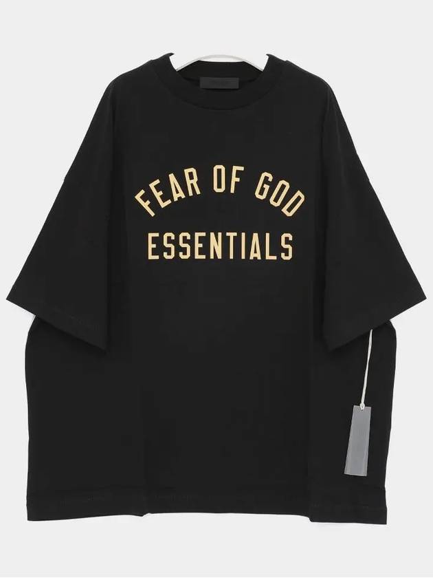 Jersey Crew Neck Short Sleeve T-Shirt Black - FEAR OF GOD - BALAAN 2