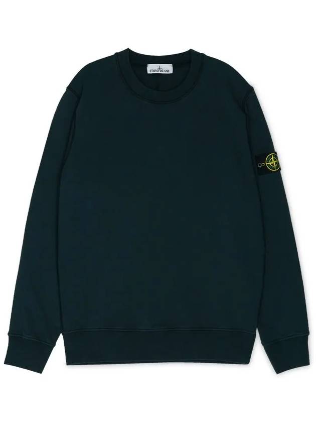 Wappen Patch Garment Dyed Sweatshirt Navy - STONE ISLAND - BALAAN 2