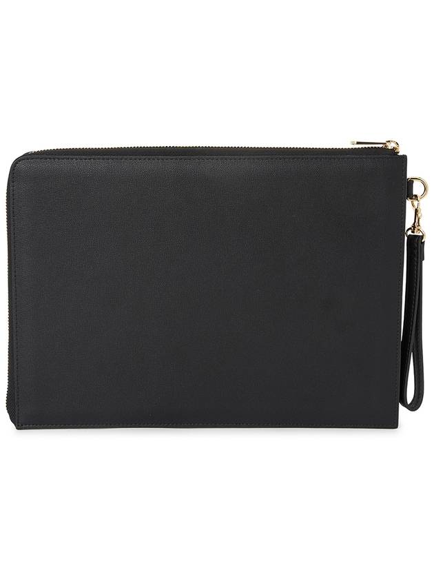 Debossed Logo Leather Clutch Black - A.P.C. - BALAAN 4