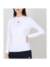 Golf Logo Print Ada Long Sleeve T-Shirt White - J.LINDEBERG - BALAAN 1