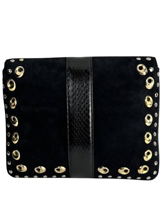 Ali black metal stud medium shoulder bag 550126 - GUCCI - BALAAN 3