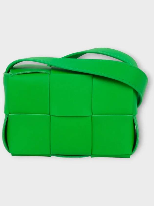 Intrecciato Cassette Small Cross Bag Green - BOTTEGA VENETA - BALAAN 3