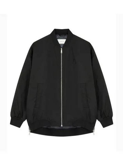 Women's Long Padded Bomber Jacket Black - CALVIN KLEIN - BALAAN 2