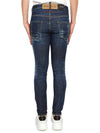 Distressed Tapered Jeans Blue - DSQUARED2 - BALAAN 4