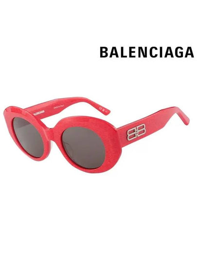 Eyewear Oval Frame Sunglasses Red - BALENCIAGA - BALAAN 2