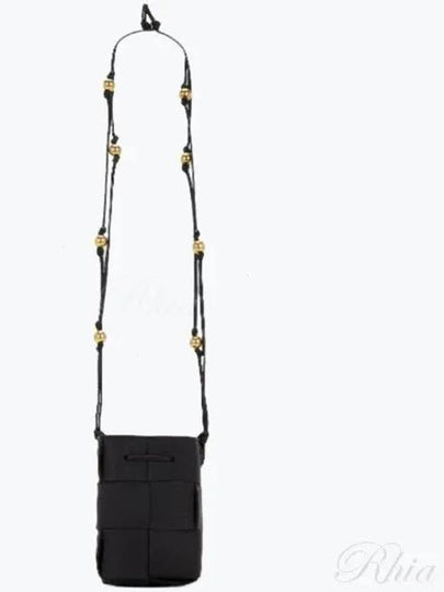 Cassette Intrecciato Mini Bucket Bag Black - BOTTEGA VENETA - BALAAN 2